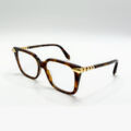 Monture optique Bulgari écaille avec détails dorés à Bruxelles