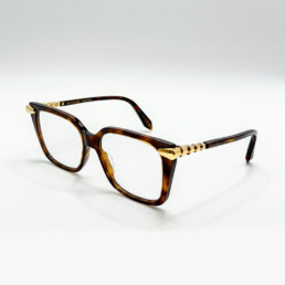 Monture optique Bulgari écaille avec détails dorés à Bruxelles