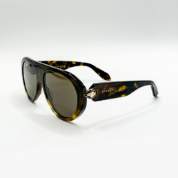 Lunettes de soleil Bulgari écaille avec détail doré sur les branches