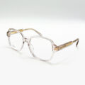 Monture optique Dior transparente avec détails dorés à Bruxelles