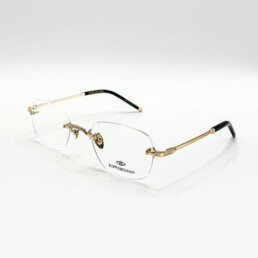 Monture optique Edwardson sans cerclage en métal doré à Bruxelles