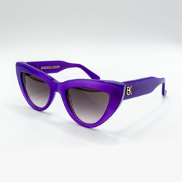 Lunettes de soleil Emmanuelle Khanh violettes à verres dégradés à Bruxelles