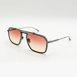 Lunettes de soleil Masunaga style aviateur à verres orange dégradés