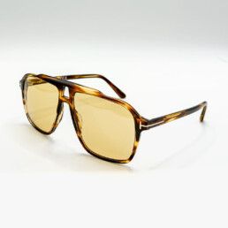 Lunettes de soleil Tom Ford écaille à verres jaunes à Bruxelles