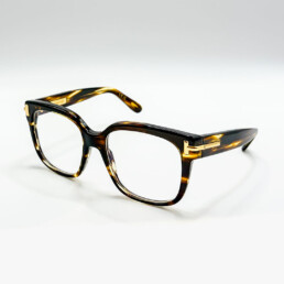 Monture optique Tom Ford écaille avec détail T doré à Bruxelles