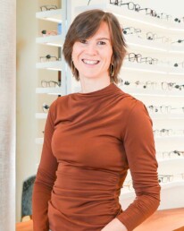 Mylène Guilmet, opticienne-optométriste chez Churchill Optique à Uccle