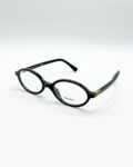 Monture optique Miu Miu noire de forme ovale &agrave; Bruxelles