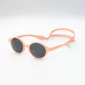 Lunettes de soleil IZIPIZI pour bébé, couleur pêche, avec bandeau de maintien
