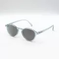 Lunettes de soleil IZIPIZI junior, monture ronde bleu clair translucide