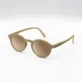 Lunettes de soleil IZIPIZI pour enfant, monture ronde kaki, verres bruns
